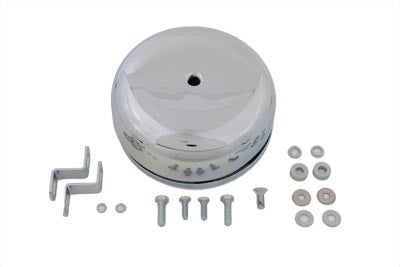 Round Air Cleaner Chrome