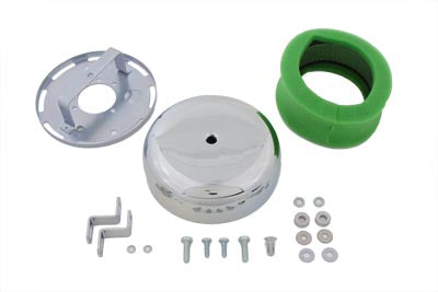 Round Air Cleaner Chrome