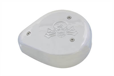 Tear Drop Air Cleaner Skull Chrome