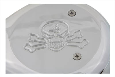 Tear Drop Air Cleaner Skull Chrome