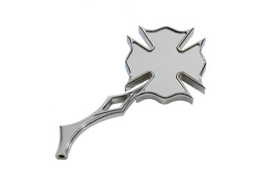 Chrome Firefighter Mirror with Billet Stem