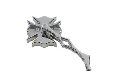 Chrome Firefighter Mirror with Billet Stem