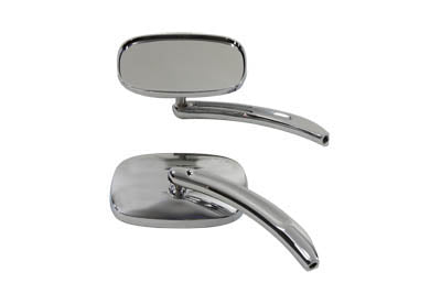 Rectangle Mirror Set Chrome