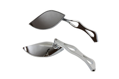 Baroque Mirror Set with Billet Tear Drop Stems