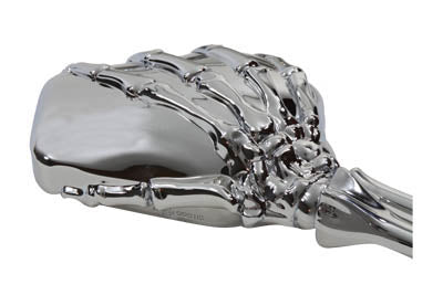 Skeleton Mirror Set with Bone Shaped Stems Chrome