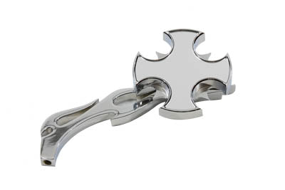 Rotar Mirror Chrome with Billet Flame Stem