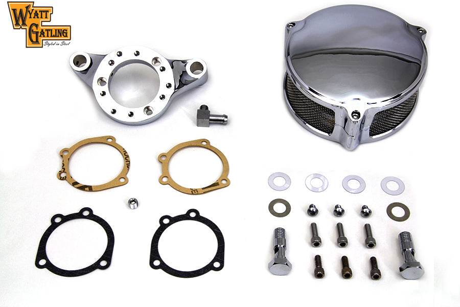 Chrome Wyatt Gatling Air Cleaner Assembly
