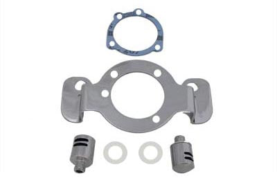 Breather and Bracket Kit Chrome