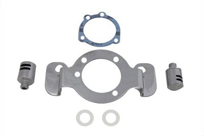 Breather and Bracket Kit Chrome