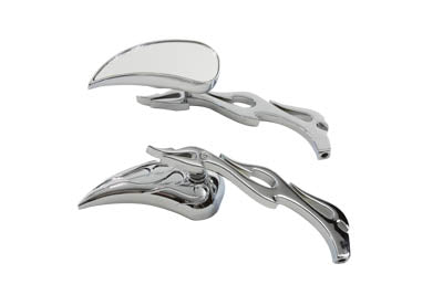 Chrome Billet Tear Drop Mirror Set