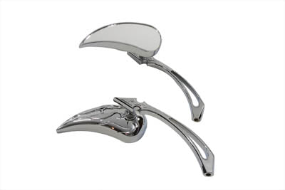 Chrome Billet Tear Drop Mirror Set