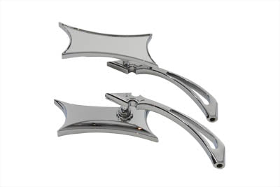 Oblique Mirror Set Billet Chrome
