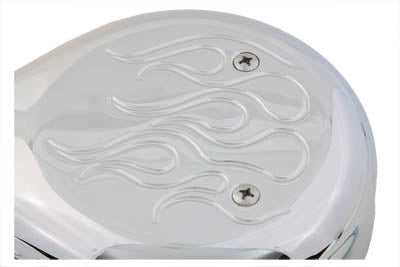 Tear Drop Air Cleaner Kit Chrome Flame