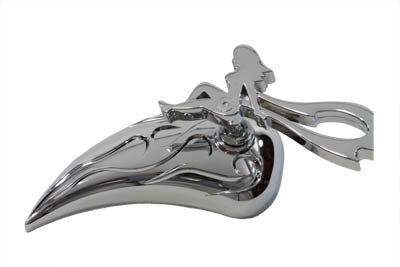 Tear Drop Mirror Set Chrome