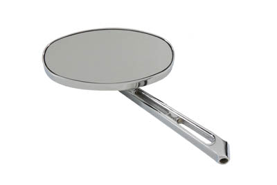 Flat Oval Girder Mirror with Billet Stem