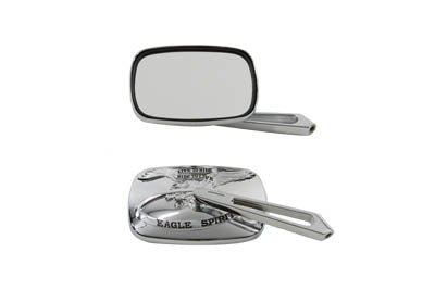 Chrome Eagle Spirit Mirror Set