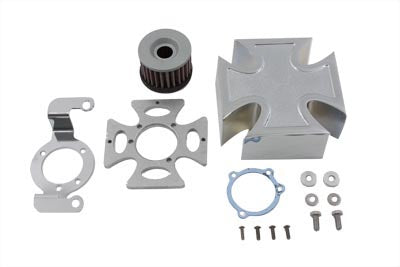 Maltese Chrome Air Cleaner Cover Kit