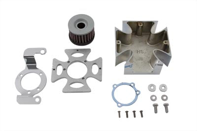 Maltese Chrome Air Cleaner Cover Kit