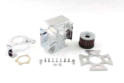 Maltese Chrome Air Cleaner Cover Kit