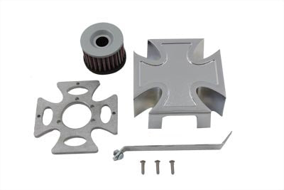 Maltese Chrome Air Cleaner Cover Kit