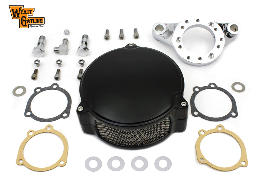 Black Wyatt Gatling Air Cleaner Assembly