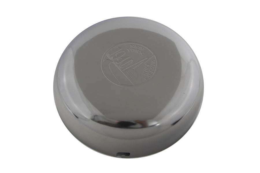 7 World's Fair Logo Chrome Air Cleaner Cover