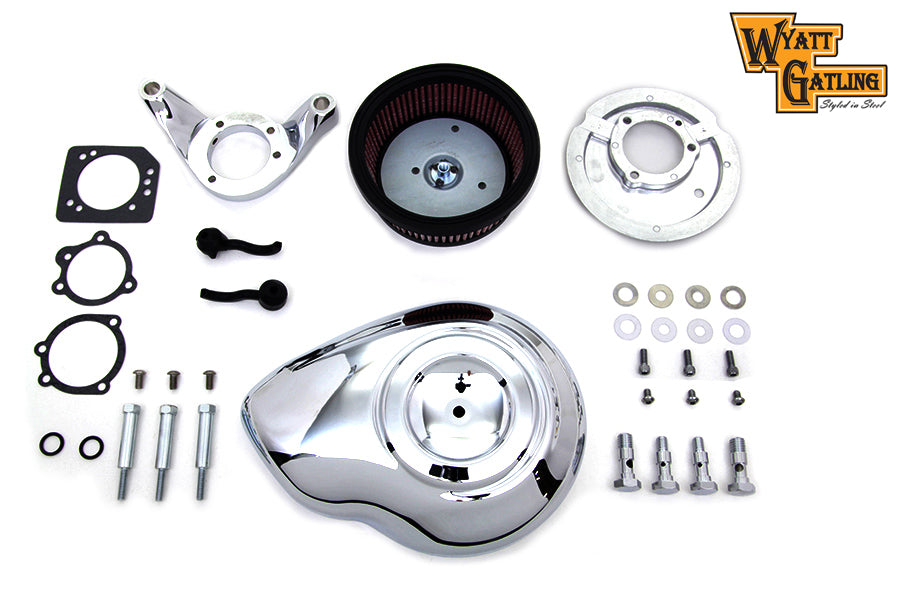 Chrome Wyatt Gatling Air Cleaner Assembly