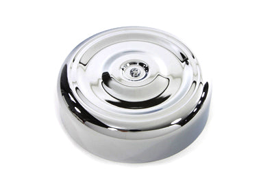 Chrome Round Bobbed Style 8 Air Cleaner Cover