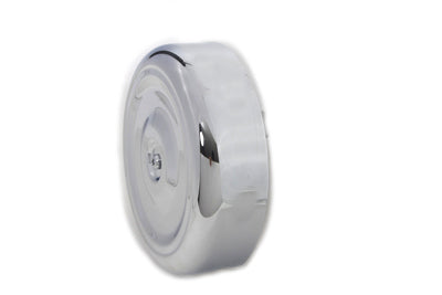 Chrome Round Bobbed Style 8 Air Cleaner Cover