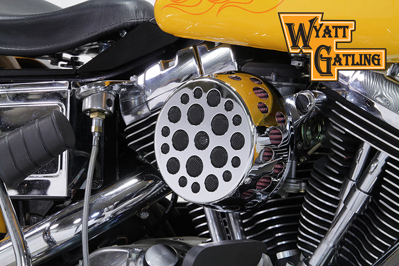 Chrome Wyatt Gatling Air Cleaner Assembly