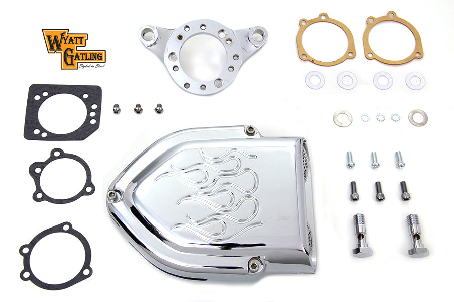 Chrome Wyatt Gatling Air Cleaner Assembly