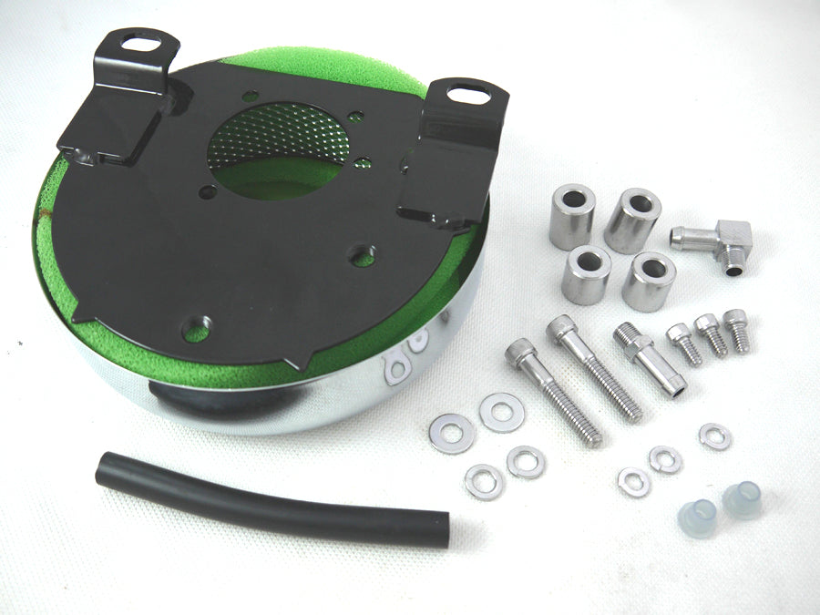 7 Round Air Cleaner Chrome