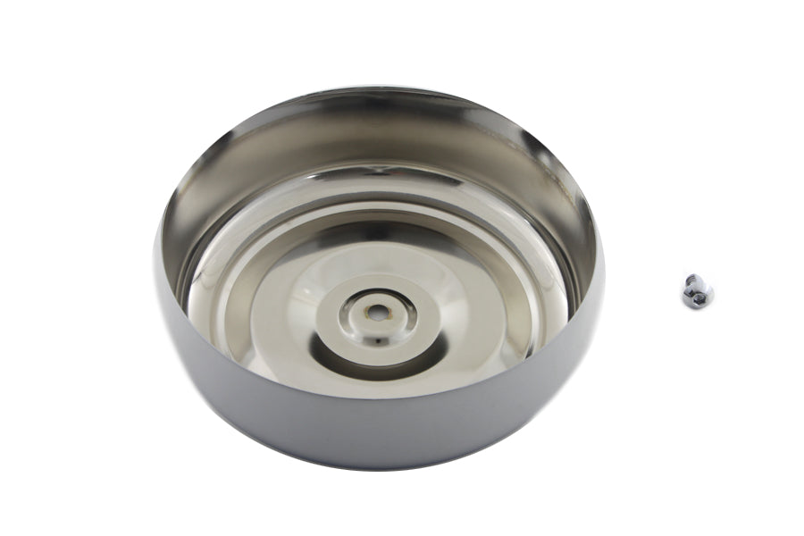 Chrome Round Bobbed Style 7 Air Cleaner Cover