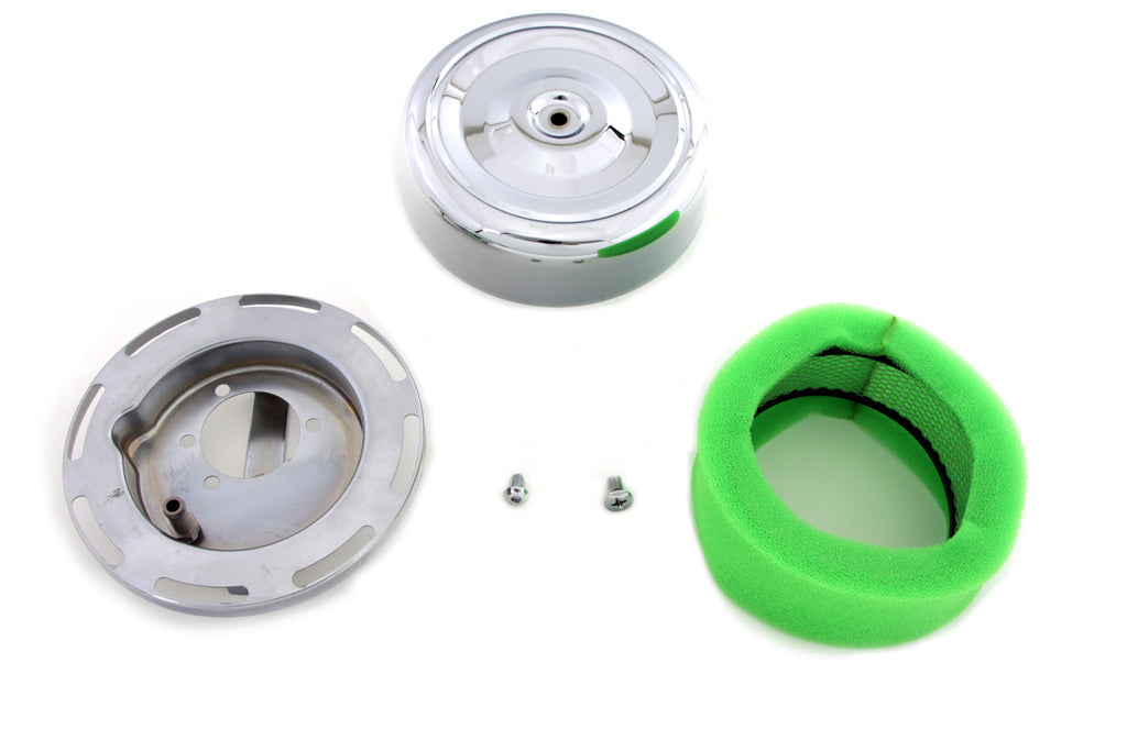 7 Round Air Cleaner Chrome