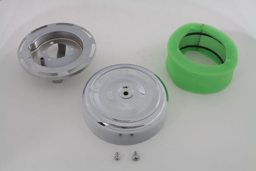 7 Round Air Cleaner Chrome