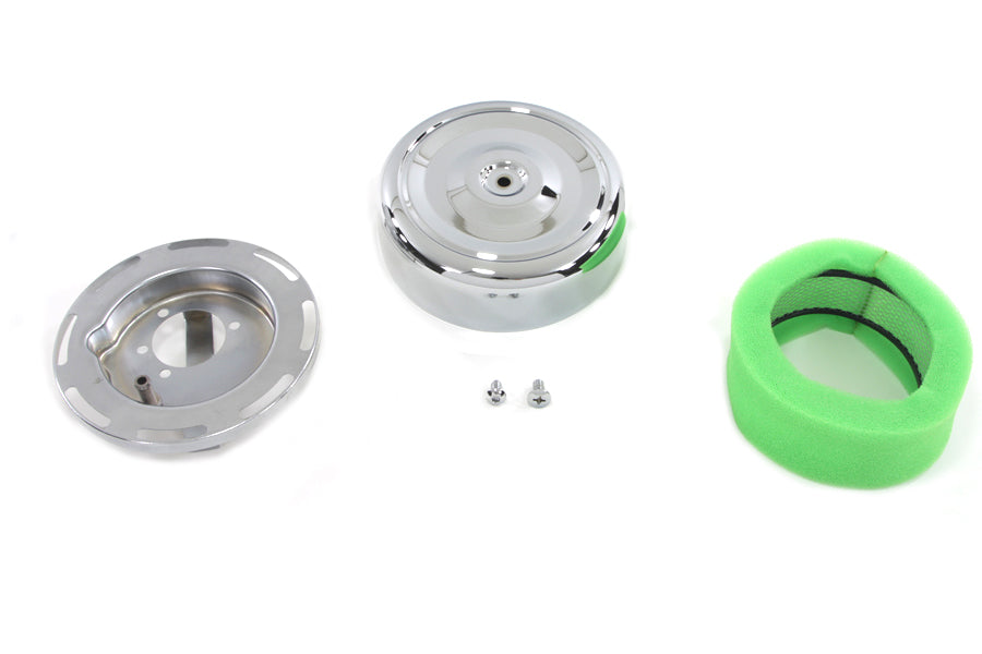 7 Round Air Cleaner Chrome