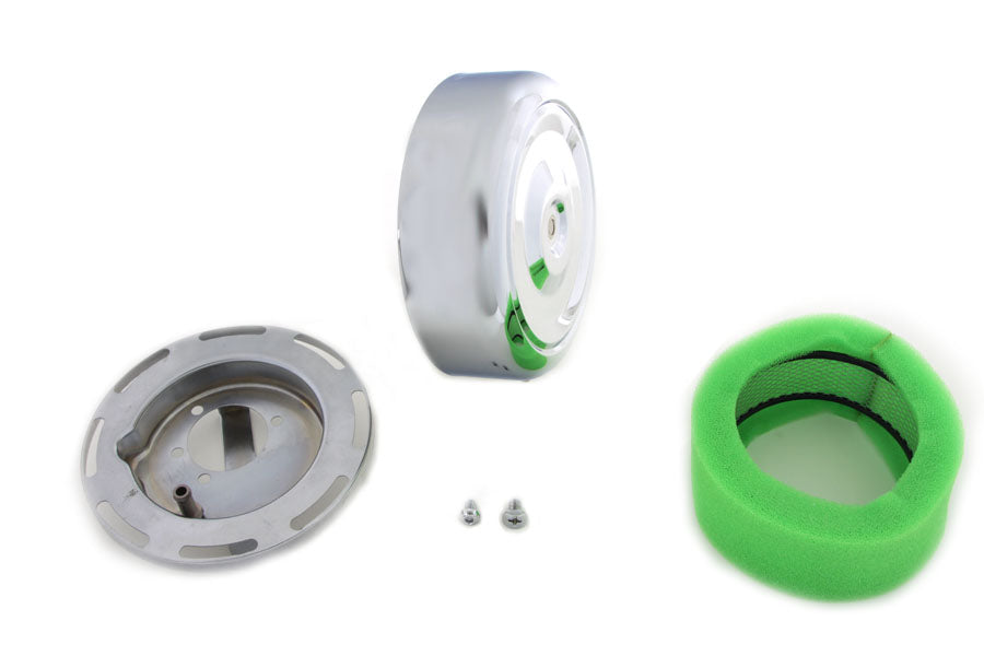 7 Round Air Cleaner Chrome