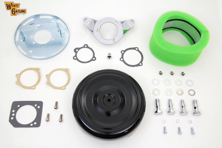 Black Wyatt Gatling Air Cleaner Assembly