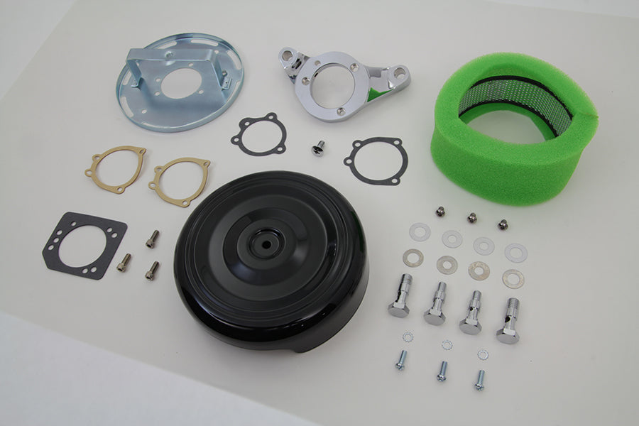 Black Wyatt Gatling Air Cleaner Assembly