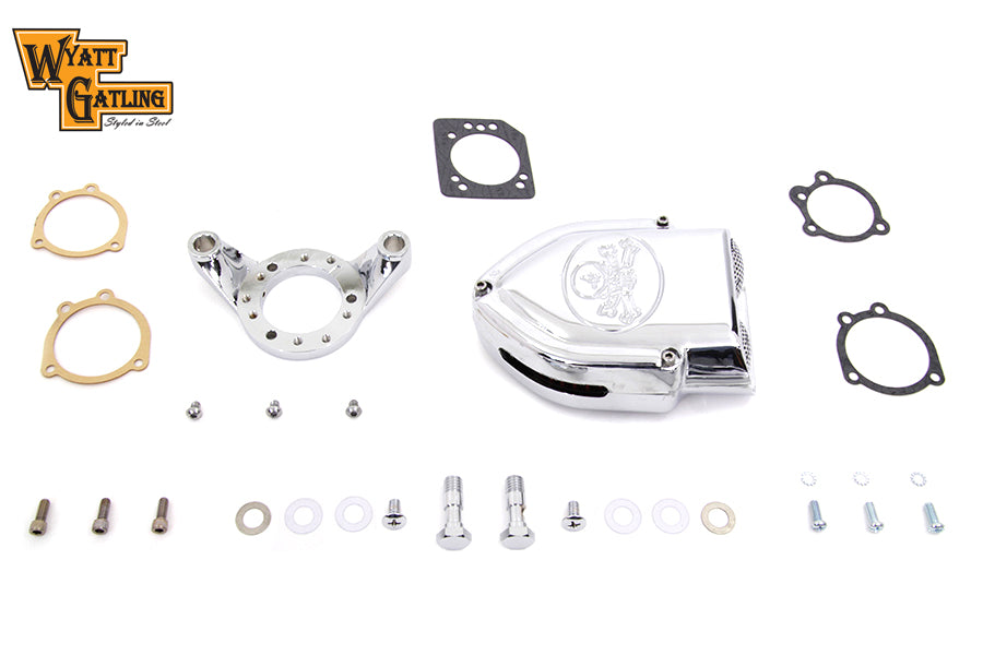 Chrome Wyatt Gatling Air Cleaner Assembly