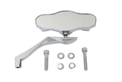 3 Skull Mirror with Billet Wing Stem
