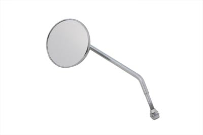 Round Mirror Chrome with Round Stem