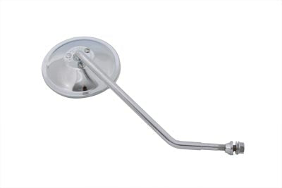 Round Mirror Chrome with Round Stem
