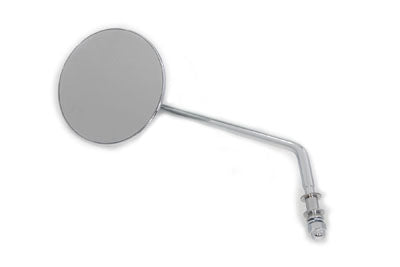 Round Mirror Stainless Steel with Billet Stem