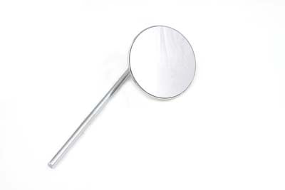 Round Mirror Set Stainless Steel with Stem