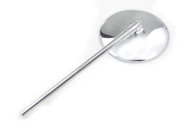 Round Mirror Set Stainless Steel with Stem