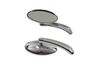 Tear Drop Mirror Set Chrome