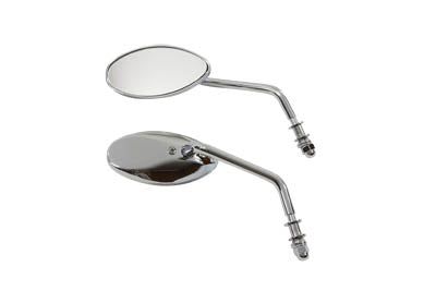 Tear Drop Mirror Set Chrome