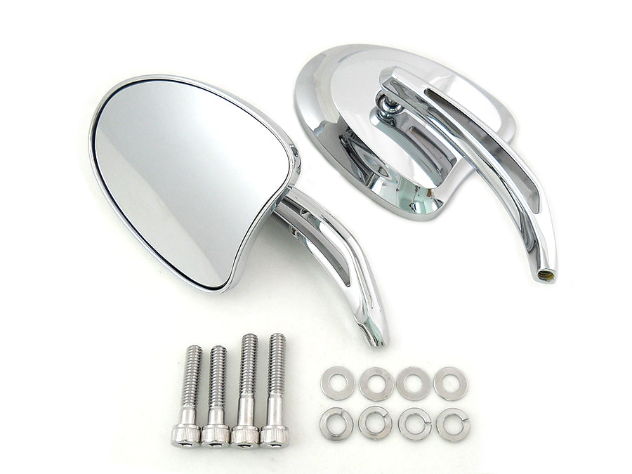Mini Tapered Mirror Set with Short Slotted Stem