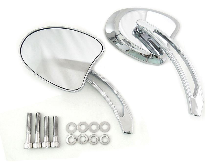 Mini Tapered Mirror Set with Long Slotted Stem